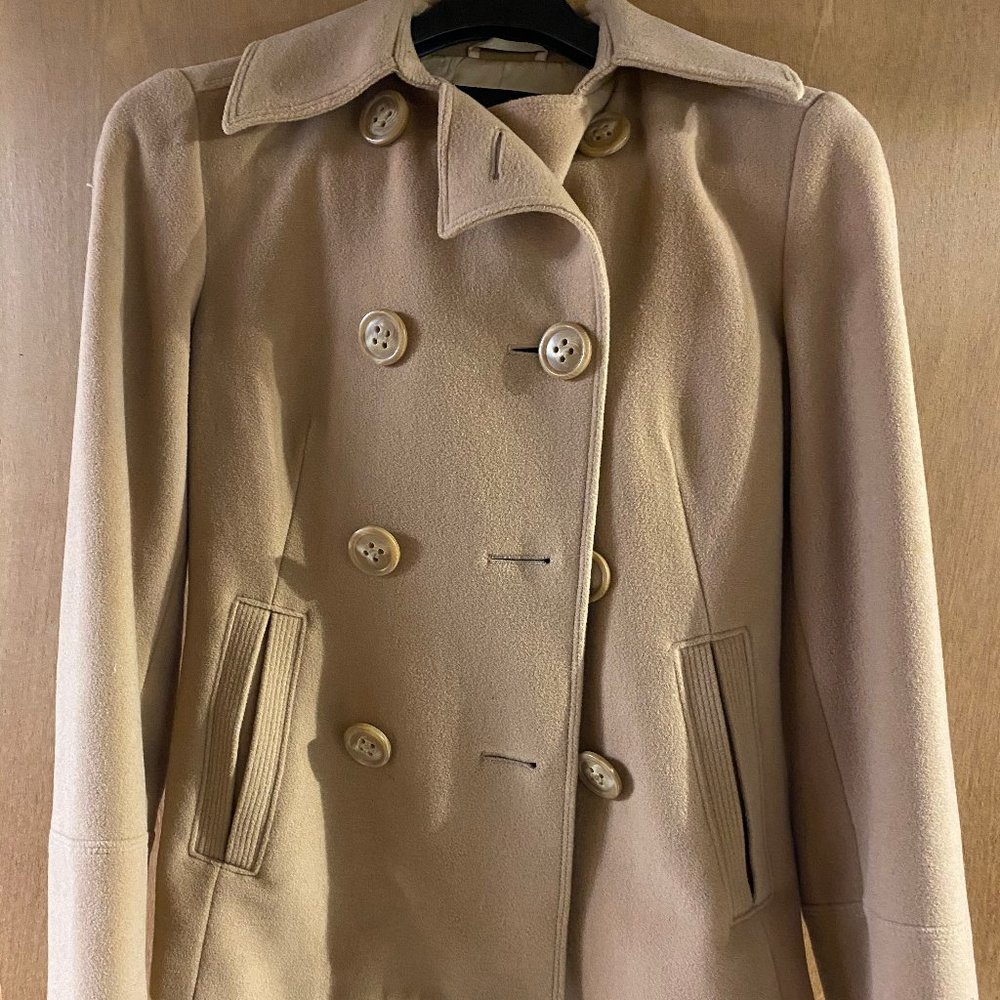 Express Peacoat Size 6 Tan